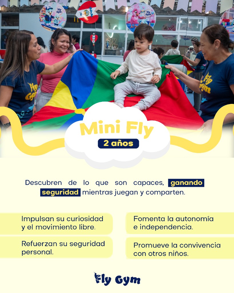 Mini Fly, programa de gimnasia desde 2 años
