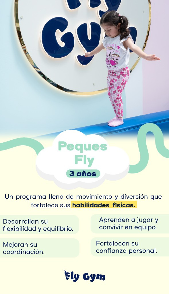Peques Fly, programa de gimnasia desde 3 años